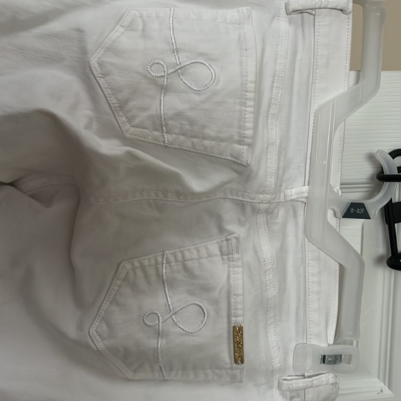 Lilly Pulitzer White Rope Jeans size 8 EUC - Picture 3 of 4